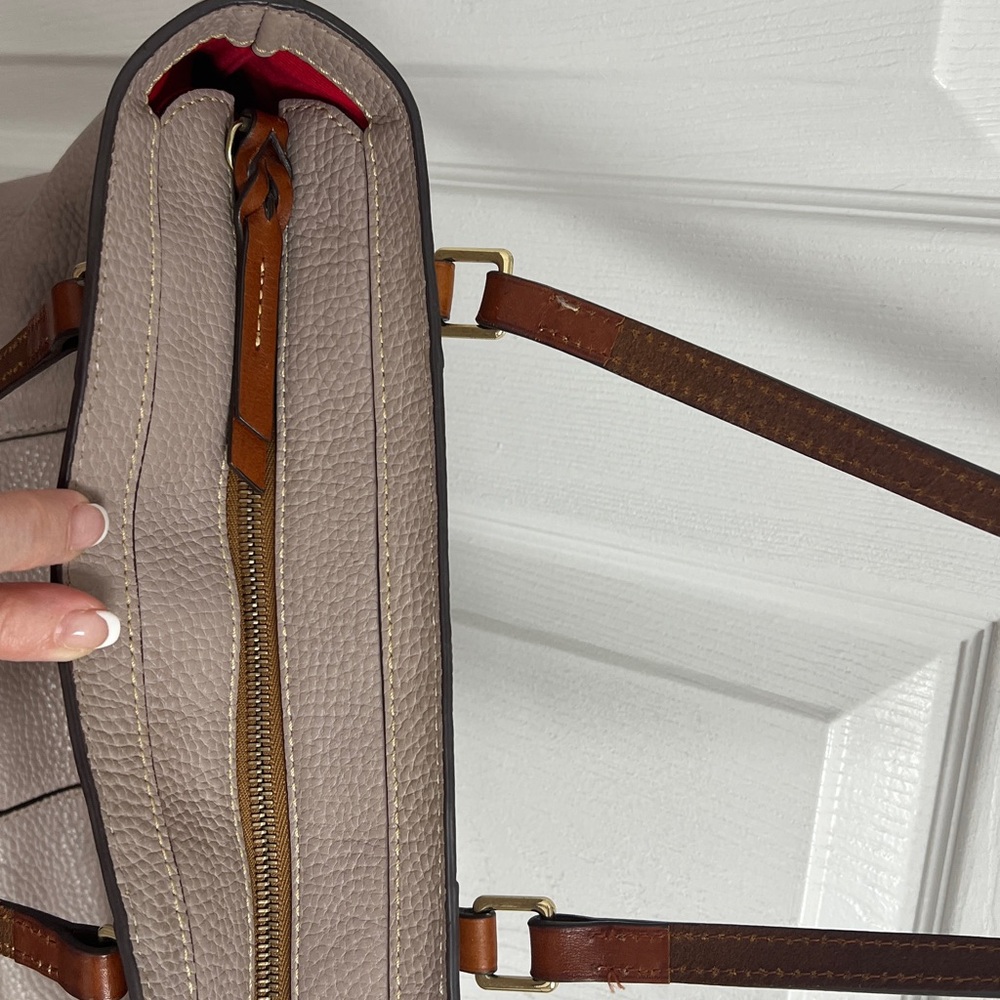 Dooney & Bourke Taupe Leather Bag Lexington - Picture 8 of 10